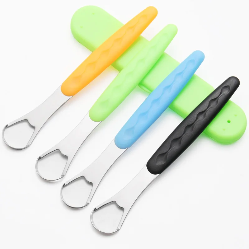 2021 новый полезный скребок для языка из нержавеющей стали очиститель полости рта