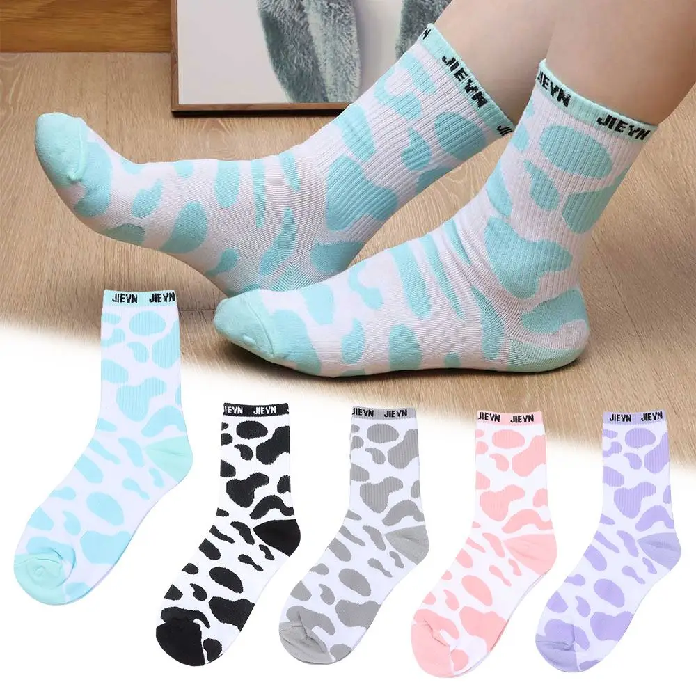 

Skateboard Adult Teen Casual Cotton Hosiery Comfortable Soft Cow Socks
