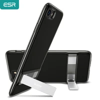 esr case for iphone 1211 pro max for iphone se 2nd87 plusx xs xr tpu bumper stand case metal kickstand vertical cover case