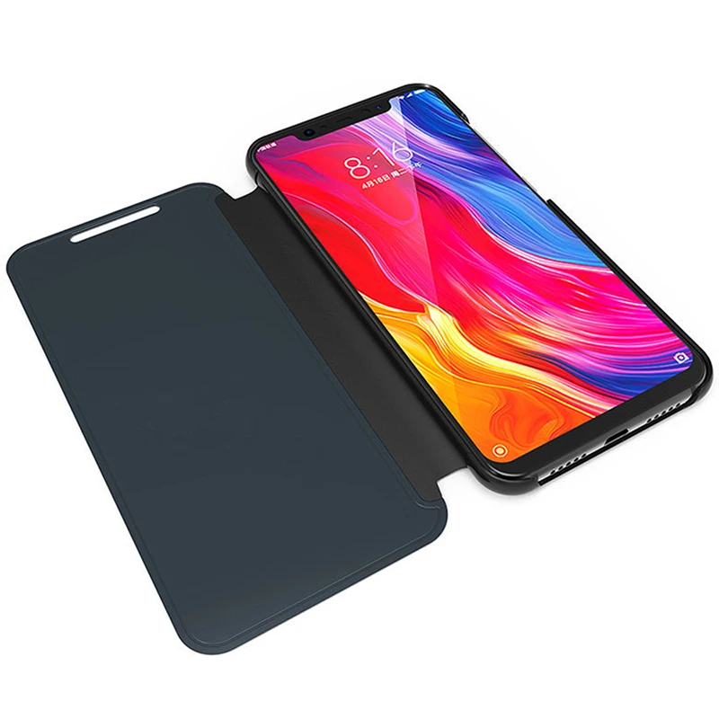Зеркальный умный чехол для xaiomi redmi note 8 t, откидной Чехол-книжка с подставкой для xiomi xaomi redmi note 8 pro 8a note8 t note8t note8a, чехол