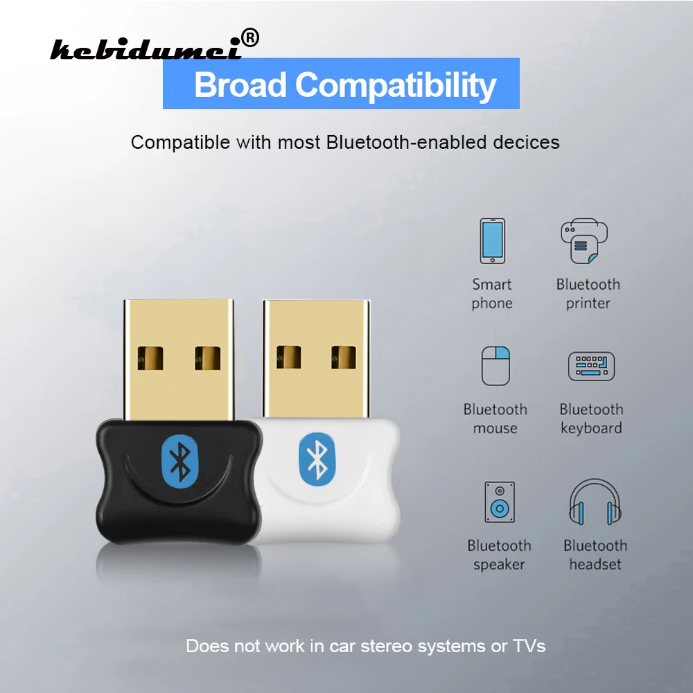 

USB Bluetooth V5.0 Adapter Dongle For PS4 Computer PC Mouse Aux Audio Bluetooth 5.0 for Speaker Music Receiver Transmitter