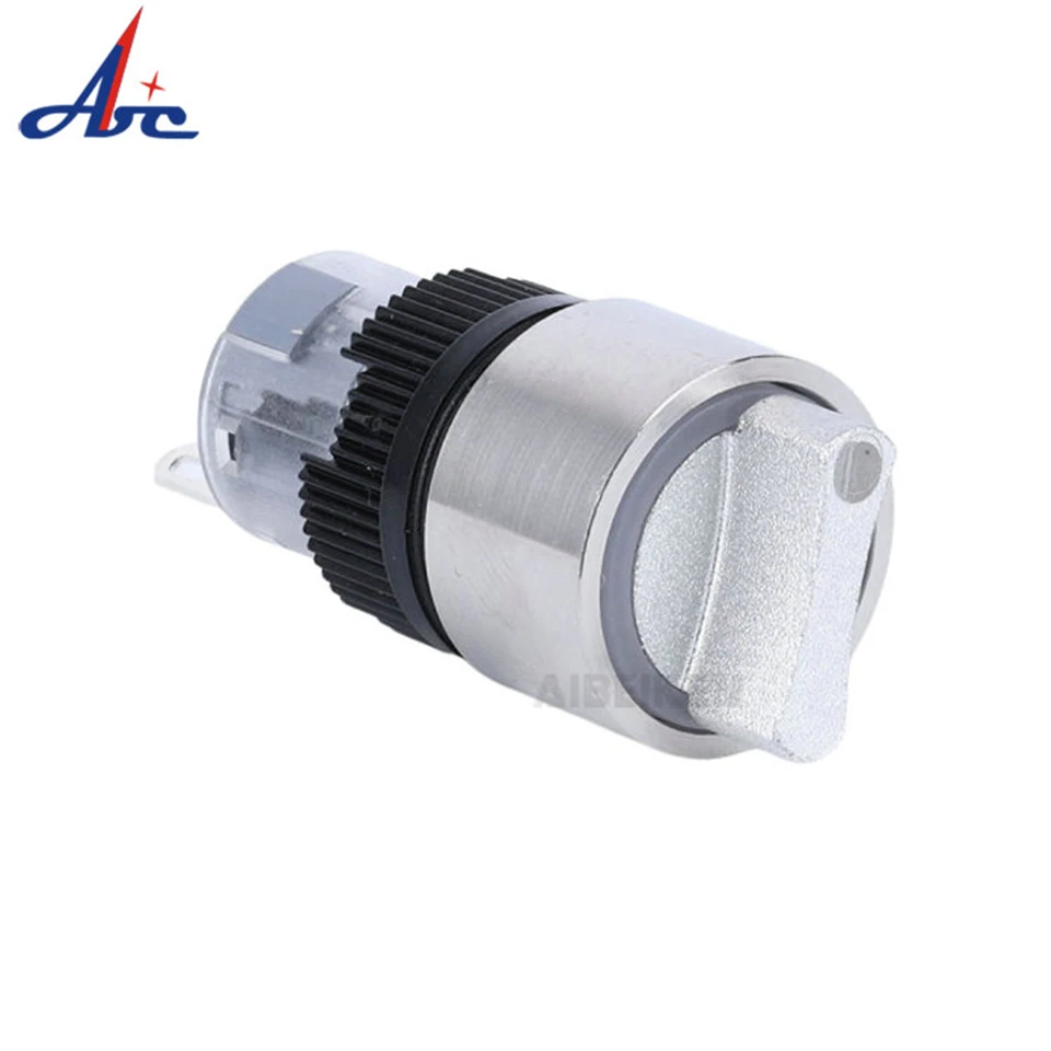 16 мм металлический Селекторный переключатель из нержавеющей стали 2 позиционная