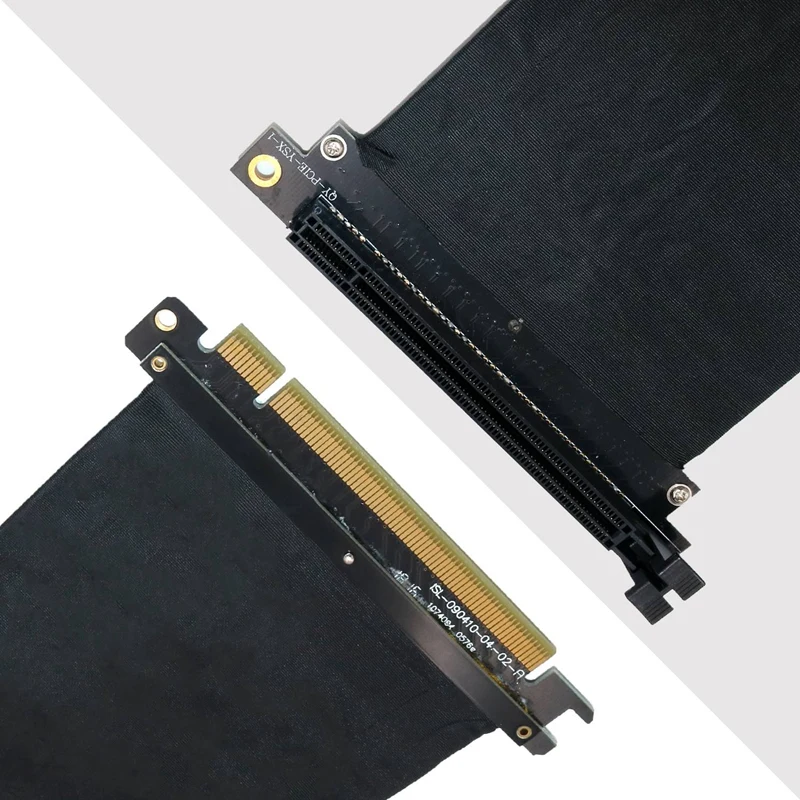 

PCI Express 3.0 High Speed 16X Flexible Cable Extension Adapter Riser Card PC Image Card Cable 25cm-90 Degree