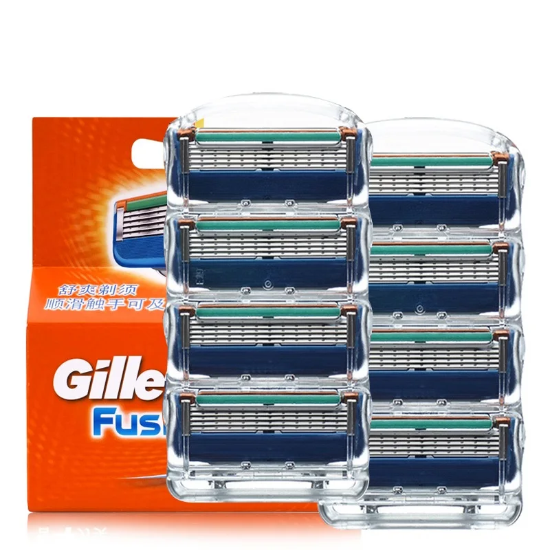 

8pcs Men Razor Blades Shaving Cassettes Facial Care Men Shaving Blades Compatible