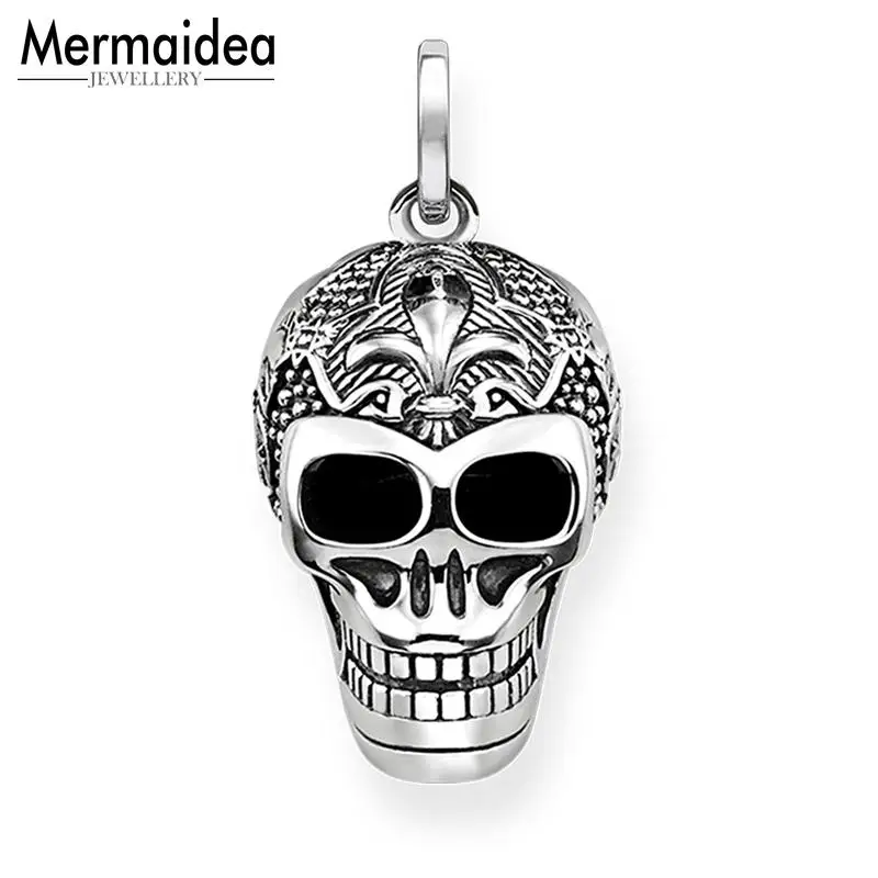 Кулон в виде черепа лилии скелет осень 2020 модные ювелирные изделия ювелирное