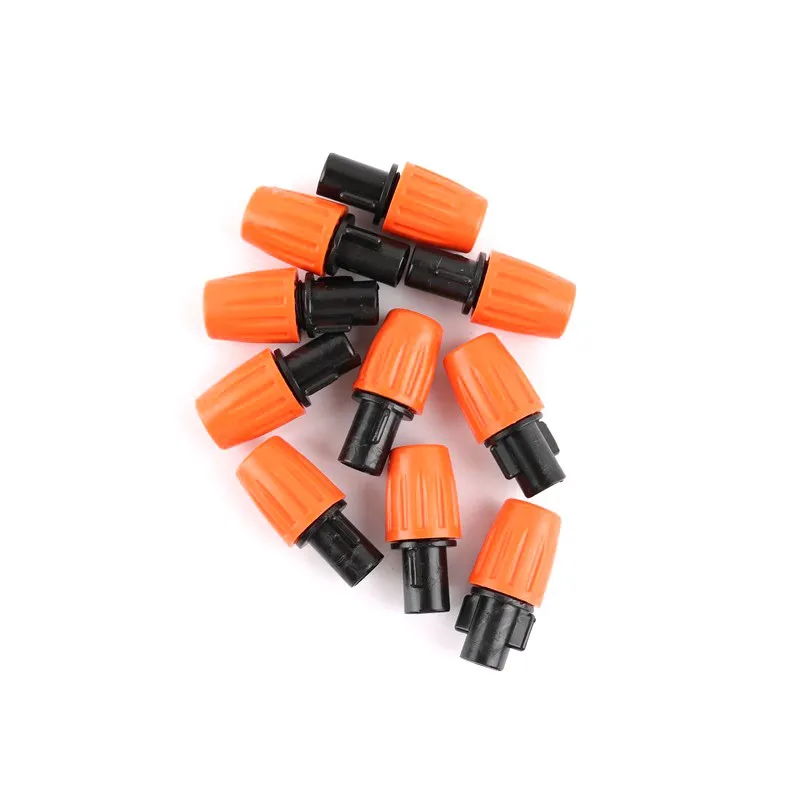 

10pcs Single Hole Micro Drip Sprayer Irrigation System Nozzle Plant Self Garden Mist Sprinkler With Hose Connector