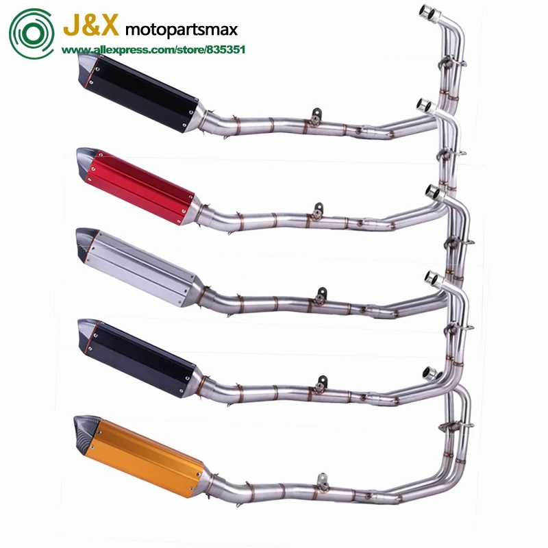 

Motorcycle Modified Stainless Steel Exhaust Muffler Full System Connecting pipe For Yamaha MT-03 R25 R3 2014-2016
