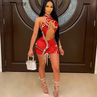 zooeffbb aesthetic print sexy club outfits for 2021 fashion women summer backless sleeveless clothes bodycon dresses loungewear