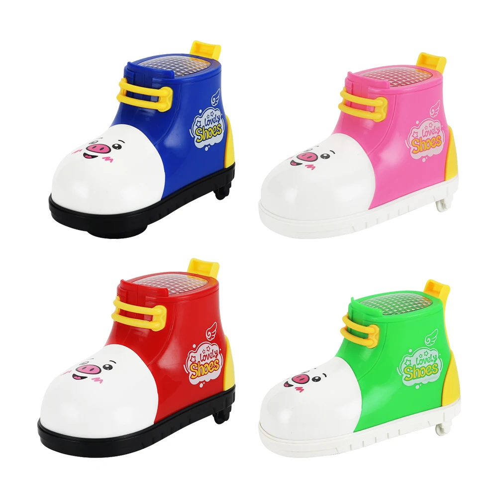 

Puzzle Baby Early Educational Toy Lovely Cartoon Electric Universal Shoes Toy with Music Light Sliding Toy Shoes