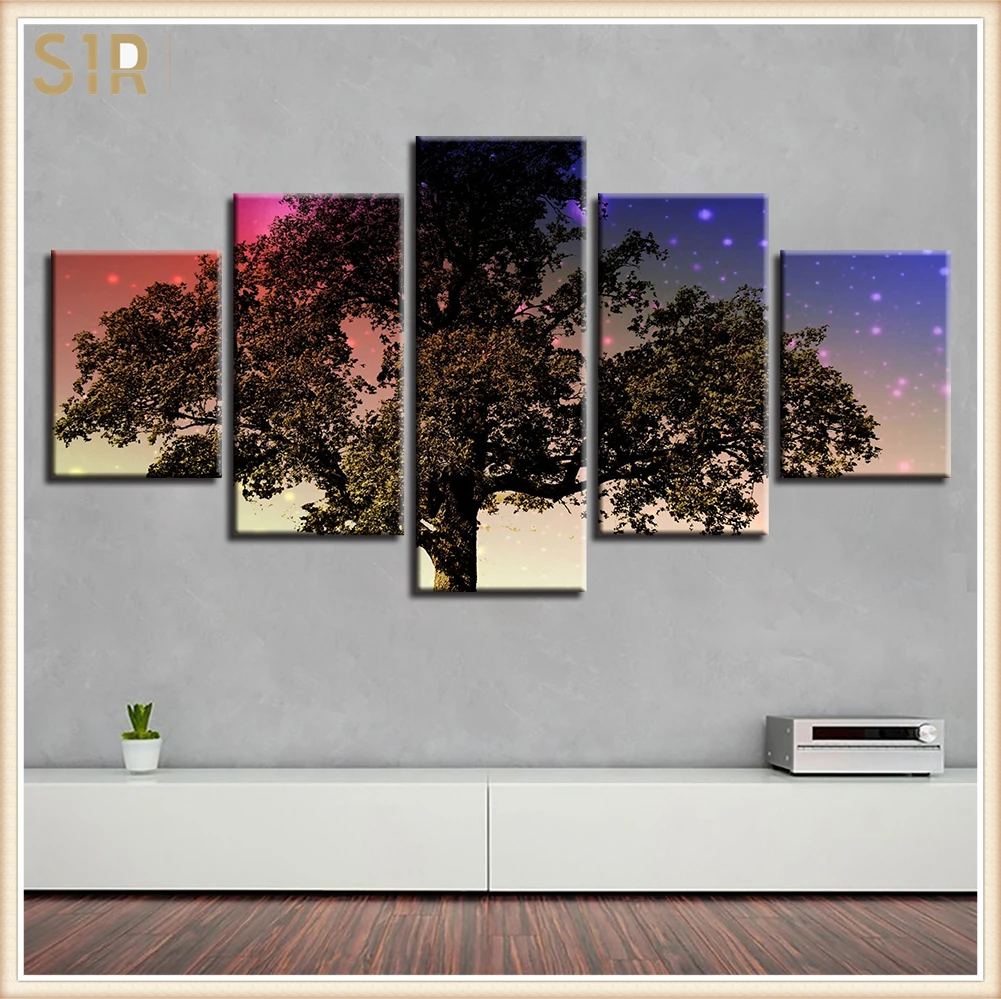 

Home decor Poster Print Canvas Painting Picture Home Decor Modern 5 Pieces Pictures Wall Art for Living Room