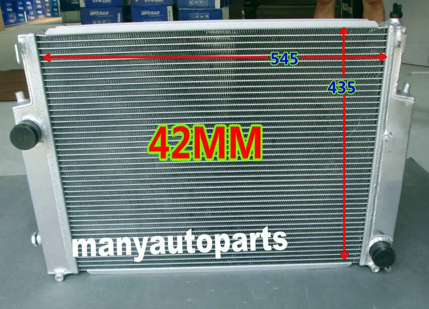 Новый 42 мм 2 ряда для BMW E36 M3 Z3 323 IC/IS 325I/IC/IS 328I/IC/IS алюминиевый радиатор 93 94 95 96 97 98