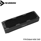 Кулер Barrow 60 мм с водяным охлаждением, медный чехол для компьютера, кулер для разгона ЦП, подходит для вентиляторов 120 мм, Dabel-60d 360