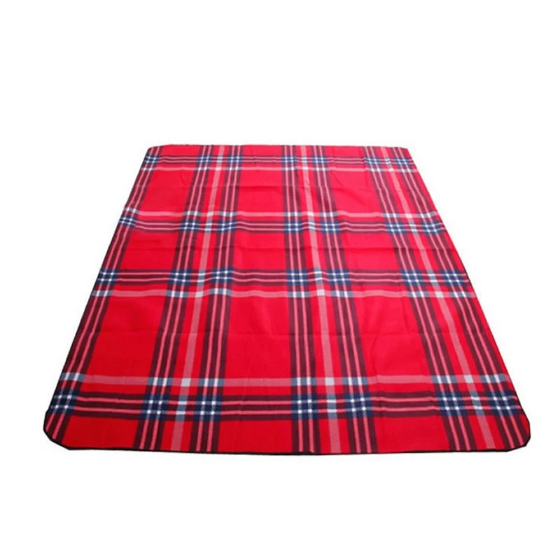 

Outdoor Camping Waterproof Double-sided Fleece Aluminum Film Picnic Mat In Stock