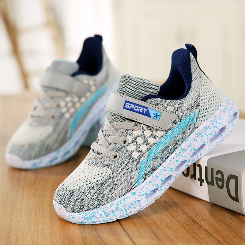 Брендовые детские кроссовки ультра светильник подушка для мальчиков дышащая