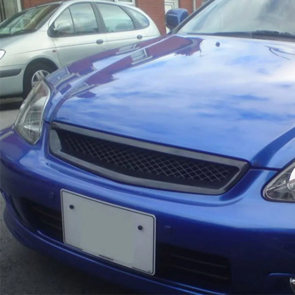 Автомобильный ABS Матовый Черный передний с капюшоном сетка решетка бампера для