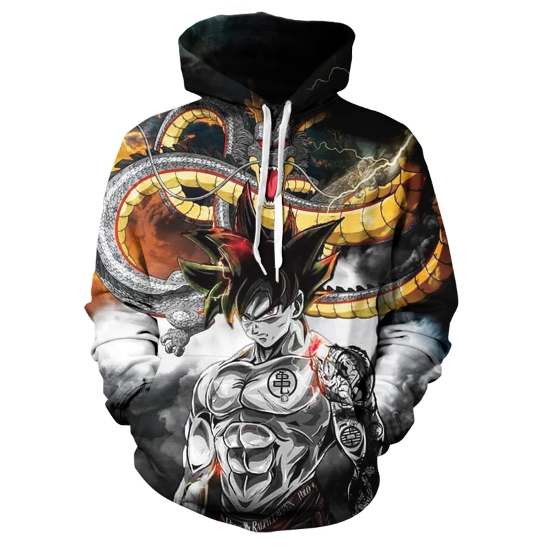 

Spring and Autumn New Men's and Women's Hoodie 3D Printing Japanese Anime Goku Children's Casual Pullover Sweatshirt