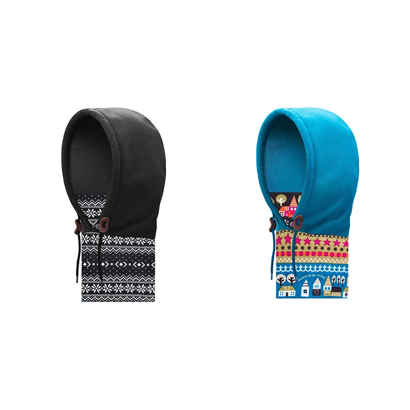 Двухслойная велосипедная шапка для взрослых зимняя термозащитная Лыжная маска