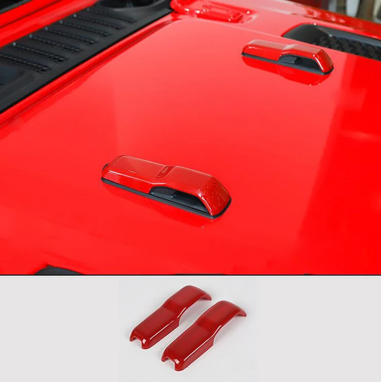 Car Styling Interior Accessories ABS Engine Hood Hinge Cover Decoration Stickers for Jeep Wrangler JL 2018+ | Автомобили и