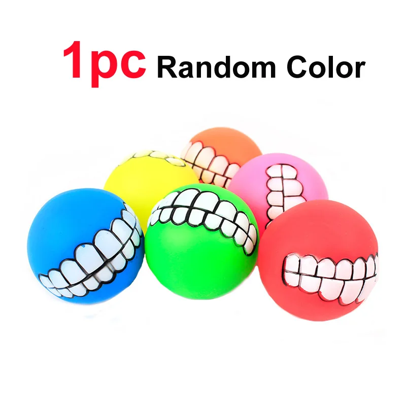 

1pc Rubber Dog Toys Squeaky Cleaning Tooth Dog Chew Toy Small Puppy Toys Ball Bite Resistant Pet Supplies Puppy Chew Toy