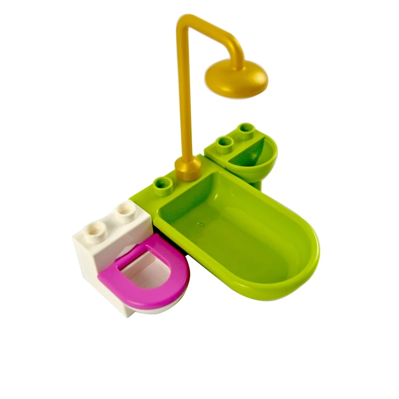 Конструктор большого размера фигурки дивана хлеба стула кирпичи для семейной