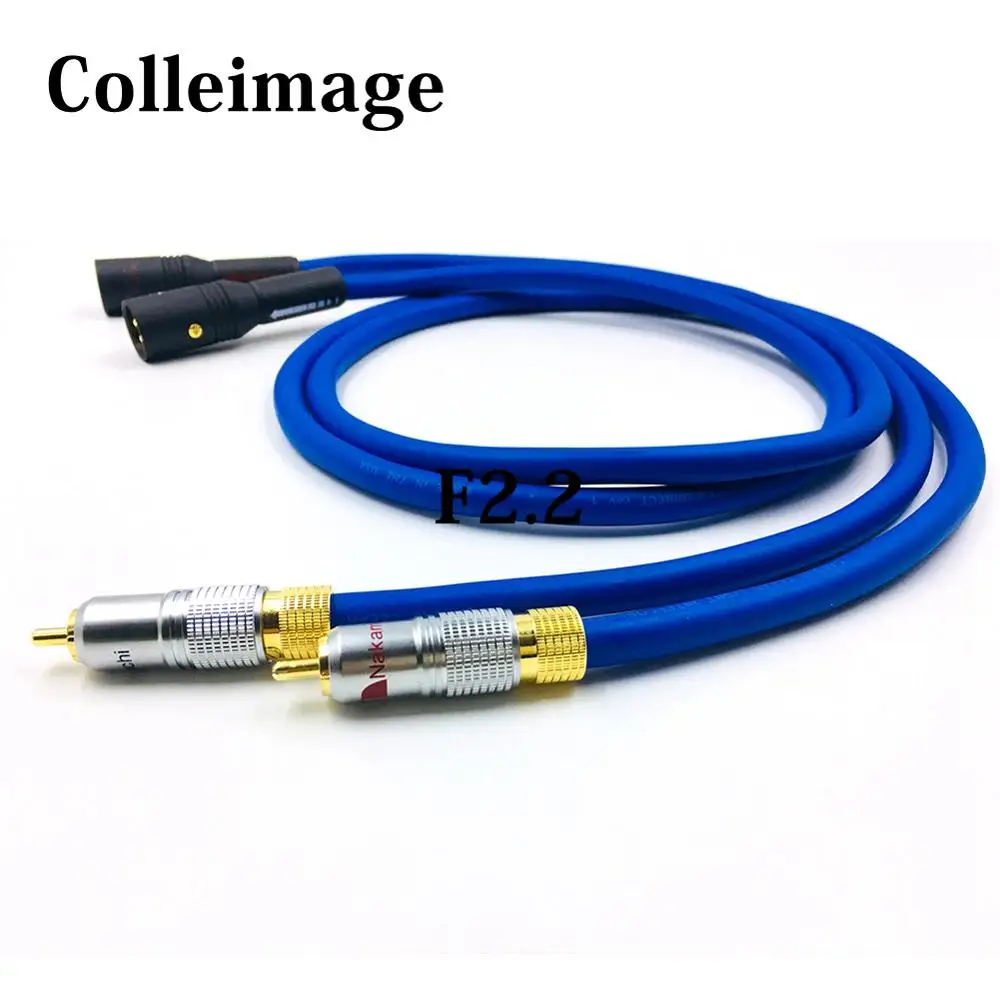 

Colleimage oen Pair HI-End Hifi XLR to RCA Male Cable, Hifi 2 Rca to 2 Xlr Cable,Hifi Signal Wire