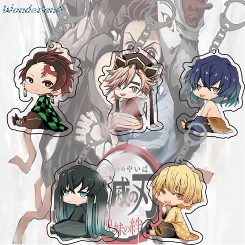 Брелок для ключей из акрила милый двухсторонний прозрачный брелок с подвеской в