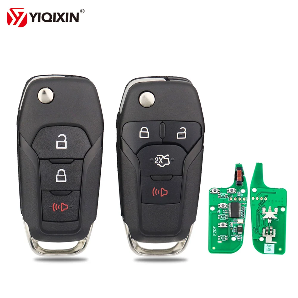 

YIQIXIN 3/4 Button 315Mhz Remote Car Key For Ford Fusion Escort 2013-2015 Keyless Entry FCC ID:N5F-A08TAA 49 Chip Free Shipping