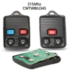 Пульт дистанционного управления для автомобиля jingyuqin, 34 кнопки, 315 МГц, для Ford 1995-2000 Contour 1992-1995 Crown, например, чип транспондера и необработанное лезвие