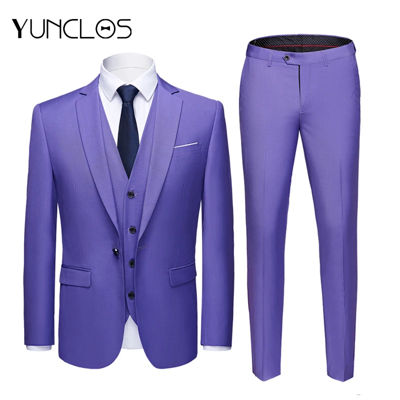 Хит продаж мужской костюм из 3 предметов пиджак + брюки жилет деловой блейзер