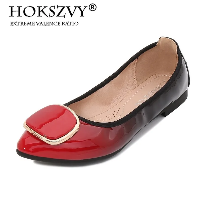 

Женские туфли HOKSZVY, удобные балетки с мягкой подошвой, крутые модные элегантные туфли на плоской подошве, модель 2020 года