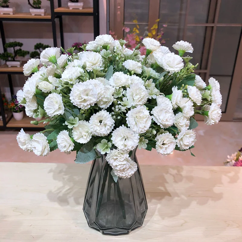 

1 Bouquet Artificial Flowers Silk Peony Fake Flowers Bridal Hand Bouquets Wedding Decoration Home Table Decor Multi Color