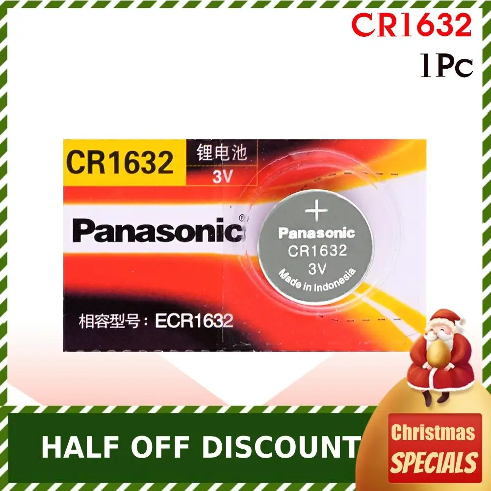 Panasonic cr1632 DL1632 ECR1632 GPCE1632 button cell coin battery 3v watch remote control car keys lithium For Toys | Электроника