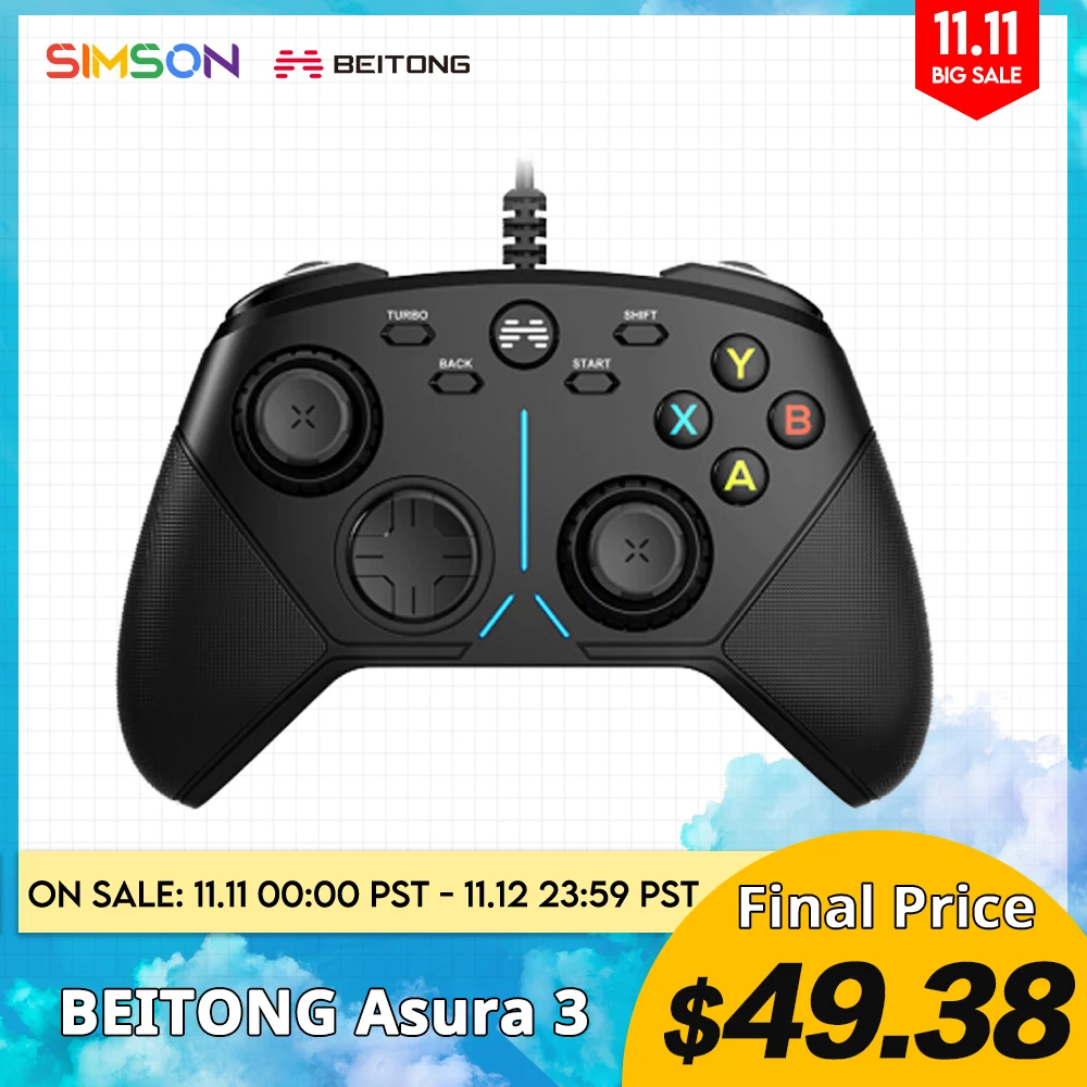 

Beitong Betop aсура 3 Мобильный игровой контроллер NBA 2K22 Far Cry 6 с несколькими шаблонами, Поддержка Android