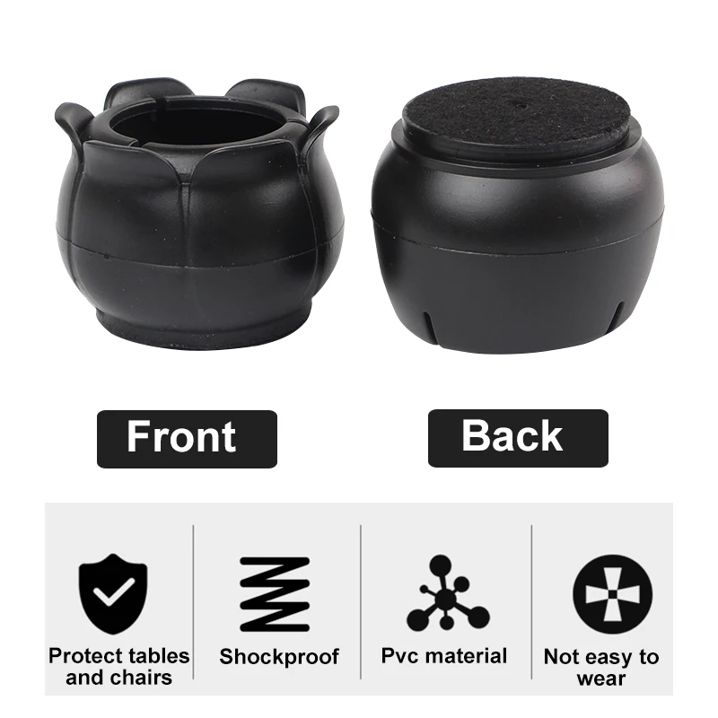 Rectangular Round Square Chair Leg Cap Protector Cover Furniture Table Covers Bottom Circle | Мебель