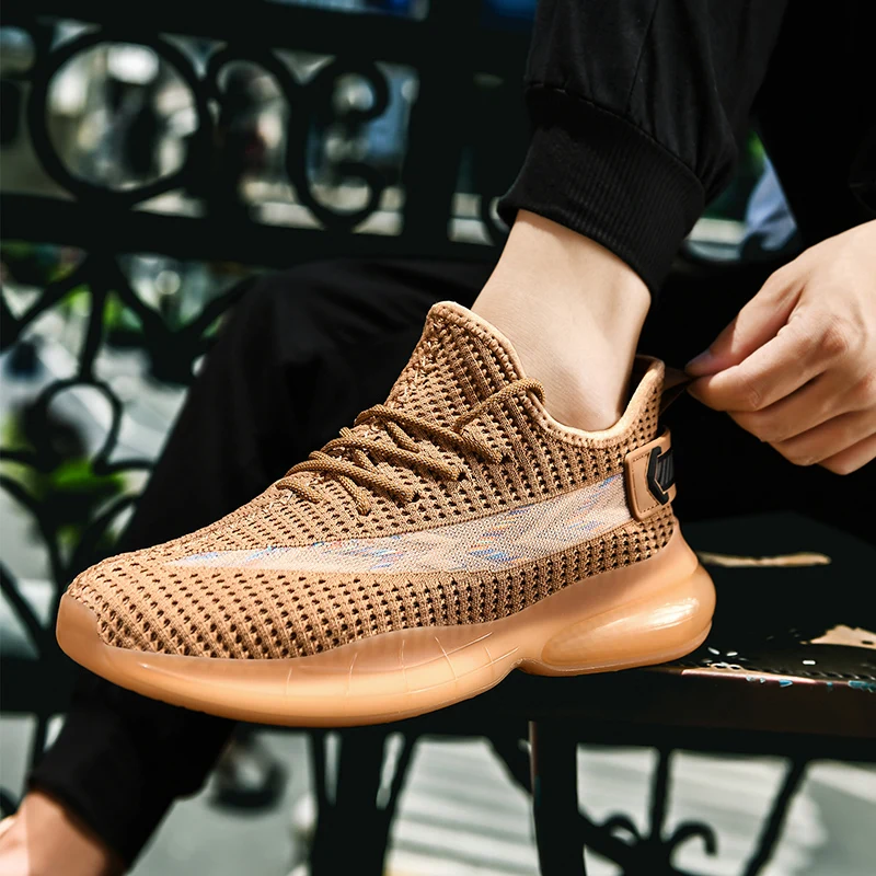 

39-44 Men's Running Shoes Winter Male Anti-Slip Shock Absorption Sports Sneakers Men Lace-UP Leisure Shoe Autumn