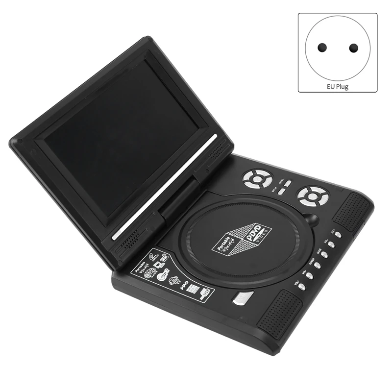 Новинка 7 8 дюймовый ТВ домашний автомобильный DVD-плеер портативный HD VCD CD MP3 USB