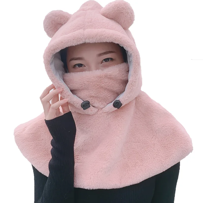 

Hat Autumn 2021 Scarf One Big Head Circumference Child Parent-child Children Biking Winter Female Ear Protection