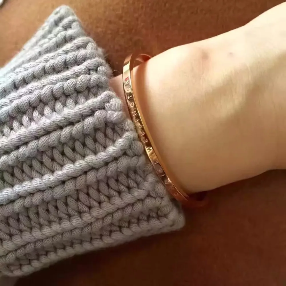 Классический Серебряный Мужской Браслет-манжета розовые золотые серебряные