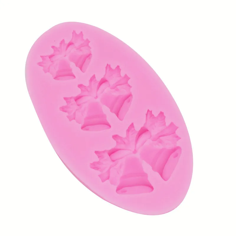 Силиконовая форма в виде рождественского колокольчика аксессуары для выпечки