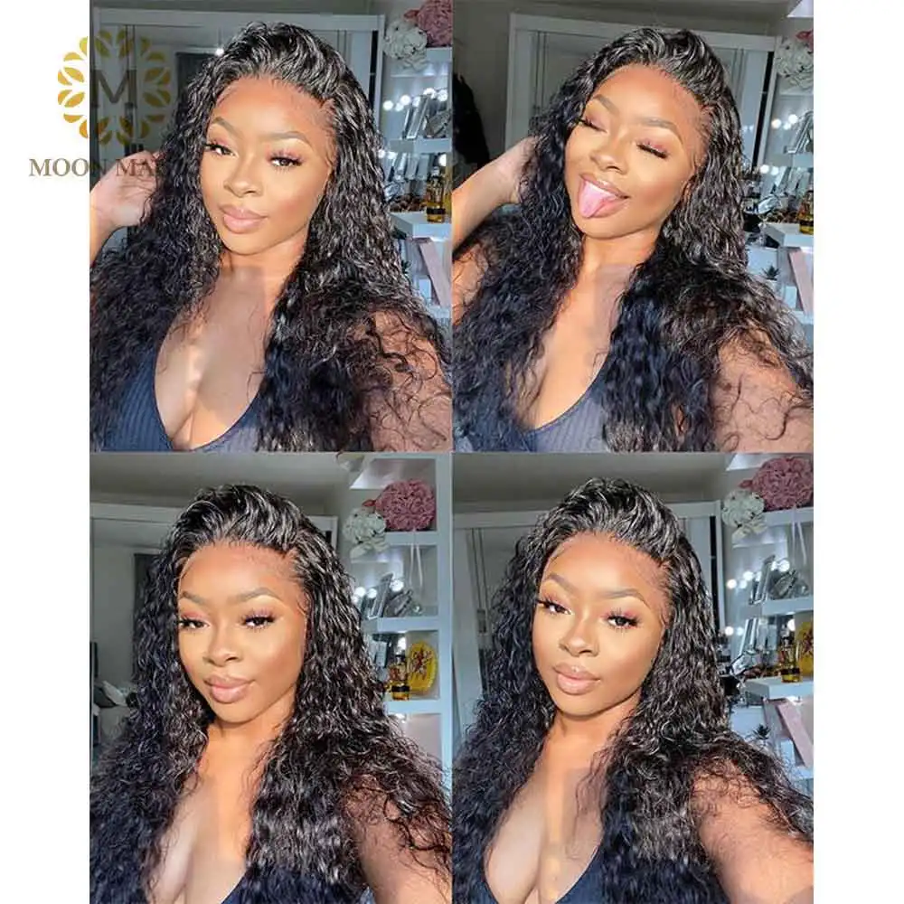 150% плотный парик на сетке вьющиеся волосы с детскими волосами отбеленные узлы