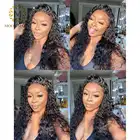 150% плотный парик на сетке, вьющиеся волосы, парик с детскими волосами, отбеленные узлы, парик на сетке спереди, волосы Remy, предварительно выщипанный парик на сетке