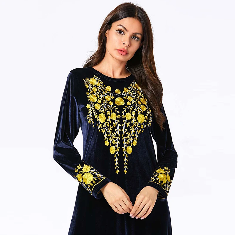 Мусульманское платье мусульманское турецкое модное размера плюс женское Дубай