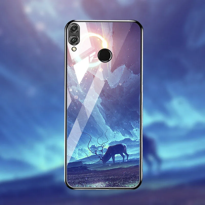 M041 Чехол для телефона для huawei Honor 10 Lite чехол Coque для huawei Honor 9 Lite Play 8A 8C 8s 7A 7C Pro 8x Max протектор из закаленного стекла Стекло бампер - Цвет: M041
