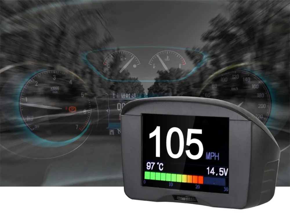 AUTOOL X50 Plus OBD2 дисплей измеритель скорости авто бортовой компьютер автомобиль OBD Умный Цифровой измеритель скорости напряжения датчик температуры сигнализация