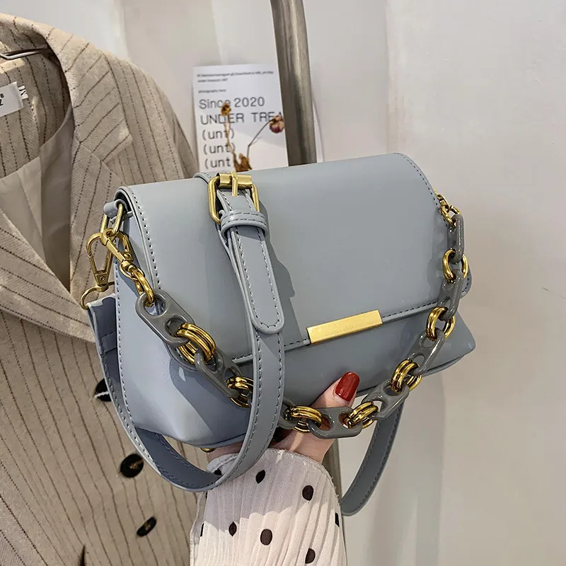 

Luxury Brand Ladies Tote Bag 2021 New High-quality PU Leather Women's Designer Handbag Solid Color Shoulder Messenger Bag