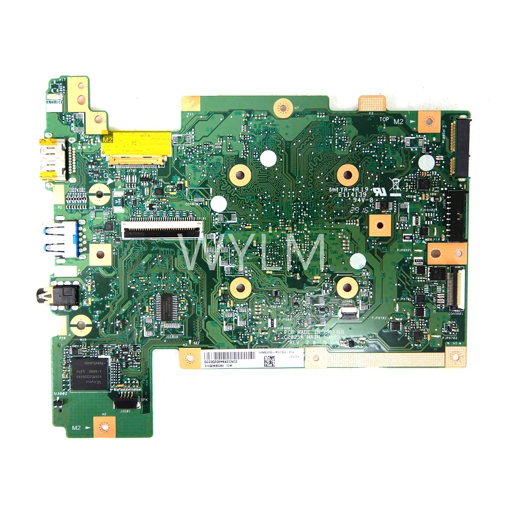 

C202SA 4GB RAM 32G SSD Motherboard For ASUS C202 C202S C202SA Laptop Motherboard C202SA Mainboard REV 2.0 Test OK
