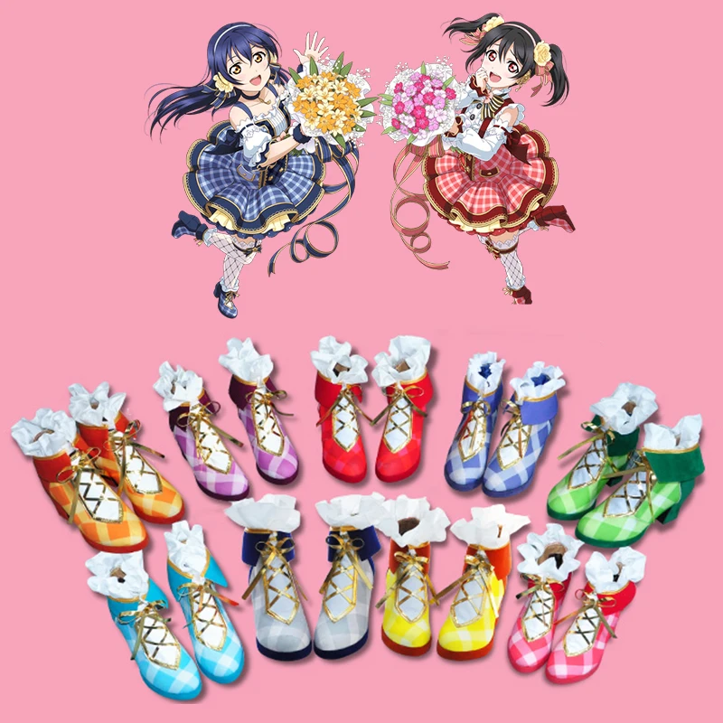 Аниме Love Live Lovelive! Обувь для костюмированной вечеринки Nico Yazawa Nozomi Ботинки Букет