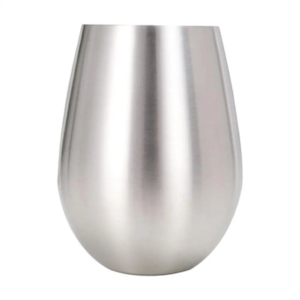 18oz 304 Stainless Steel Wine Glasses Shatterproof Metal Whiskey Drinking Cups Red Glass Dishwasher Safe Bar Supplies 30E | Дом и сад