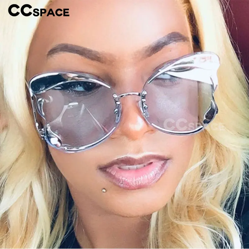 47247 УНИКАЛЬНЫЕ Солнцезащитные очки без оправы с бабочками для мужчин и женщин