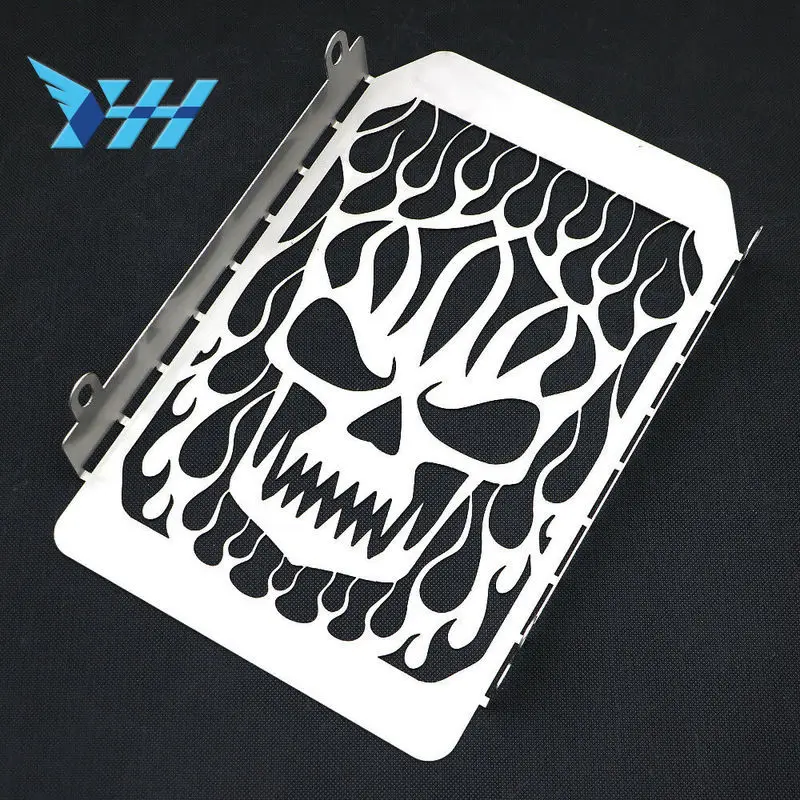 Хромированная решетка радиатора с черепом из нержавеющей стали для Kawasaki Vulcan VN